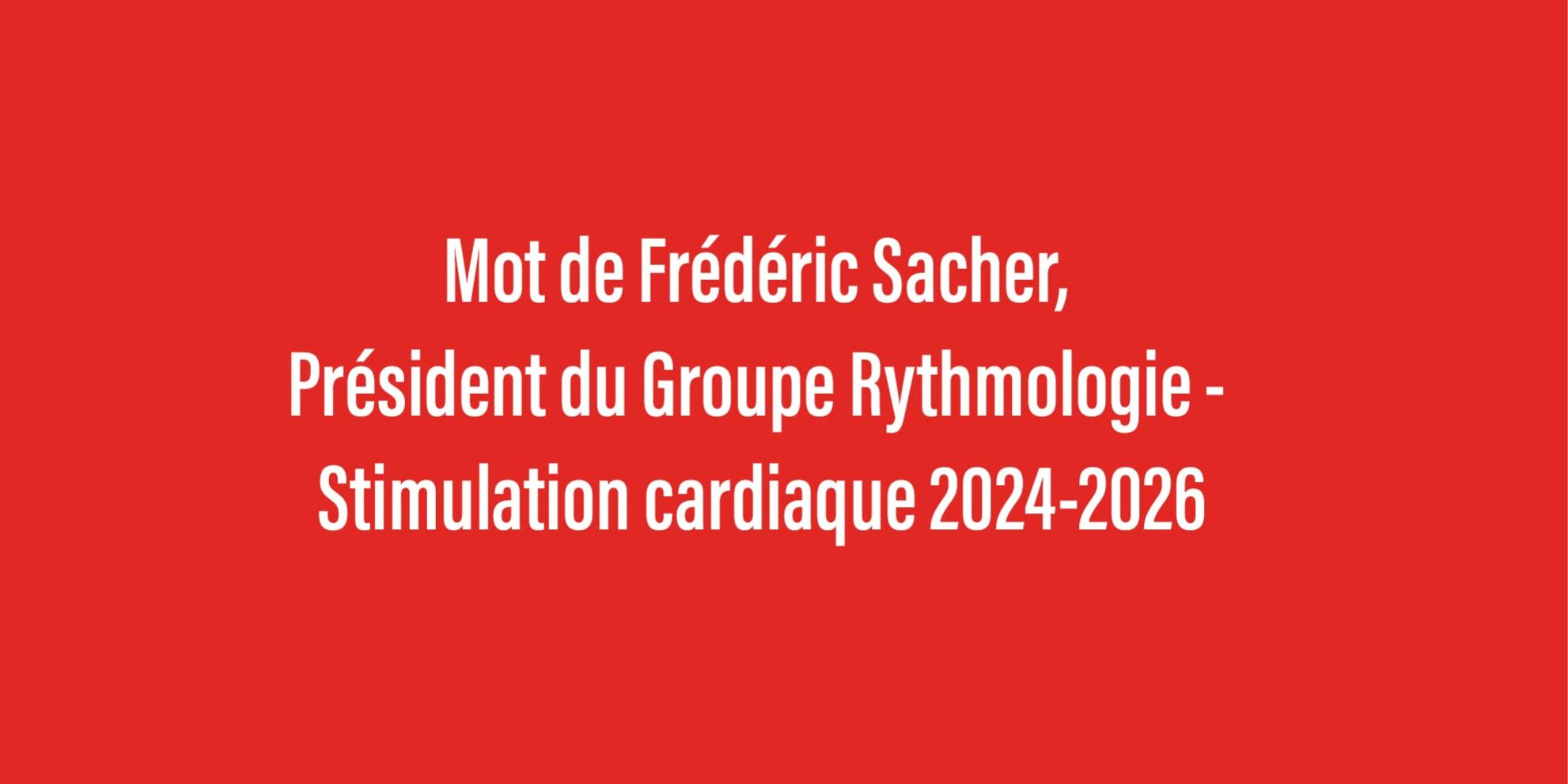 frederic sacher rythmo
